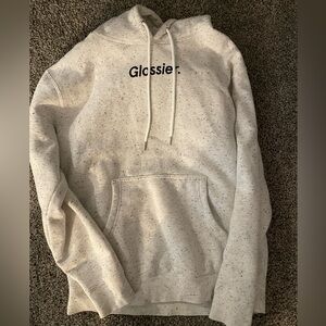Glossier Speckled Grey Hoodie- Rarely Worn, Size S